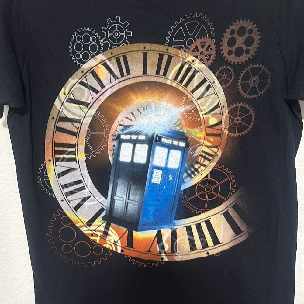 Ripple Junction Mens Black Doctor Who 2009 Graphic‎ T-Shirt Size Medium